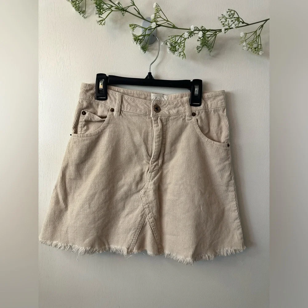 White Crow | Micro Cord Mini Skirt
